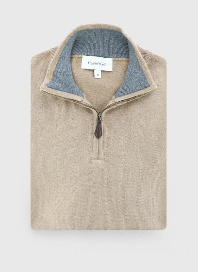 Pull col zippé Charles Le Golf