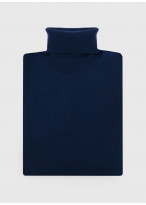 Pull col roulé Charles Le Golf _ Bleu marine uni _ 88 - Bleu marine