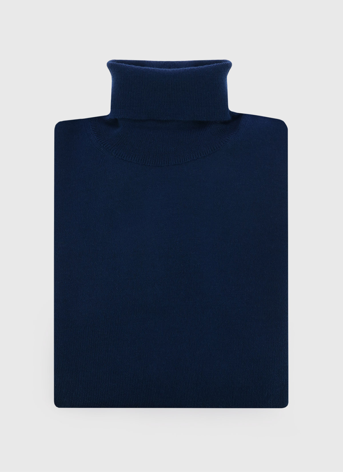 Pull col roulé Charles Le Golf _ Bleu marine uni _ 88 - Bleu marine