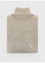 Pull col roulé Charles Le Golf _ Grège faux uni _ 30 - Grège