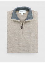 Pull col zippé Charles Le Golf _ Nude faux uni _ 13 - Nude