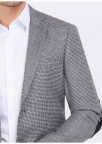 Veste slim fit pied de poule Charles Le Golf _ Gris moyen pied de poule _ 22 - Gris moyen