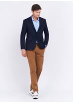 Veste slim fit texturée Charles Le Golf _ Bleu marine faux uni _ 88 - Bleu marine
