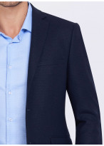 Veste slim fit texturée Charles Le Golf _ Bleu marine faux uni _ 88 - Bleu marine