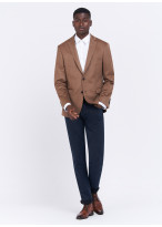 Veste business slim fit Charles Le Golf _ Tabac texturé _  33 - Tabac