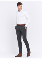 Pantalon chino à carreaux slim fit Charles Le Golf _ Gris foncé à carreaux _ 23 - Gris foncé