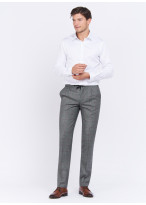 Pantalon slim fit Charles Le Golf _ Gris moyen à carreaux _ 22 - Gris moyen