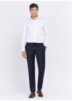 Pantalon slim fit Charles Le Golf _ Bleu marine à carreaux _ 88 - Bleu marine