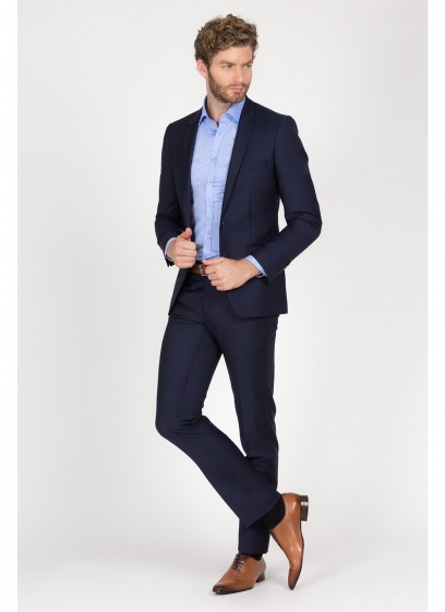 Costume Slim Fit Cloth Ermenegildo Zegna  88 - Bleu marine