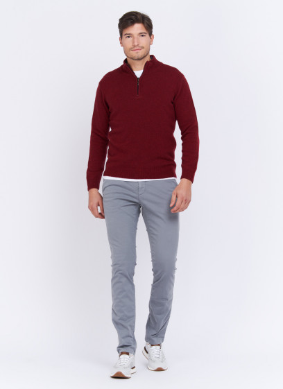 Pull col zippé Charles Le Golf