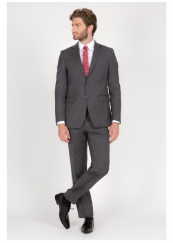 Costume regular fit T.G di Fabio-Gris chiné - 61U60/1/60