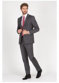 Costume regular fit T.G di Fabio-Gris chiné - 61U60/1/60