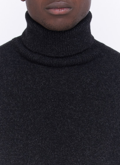 Pull col roulé Charles Le Golf _ Gris anthracite faux uni _ 24 - Gris anthracite