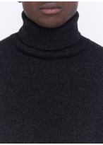 Pull col roulé Charles Le Golf _ Gris anthracite faux uni _ 24 - Gris anthracite