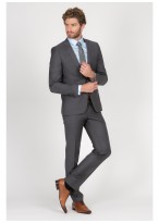 Costume Slim Fit Cloth Ermenegildo Zegna  23 - Gris foncé