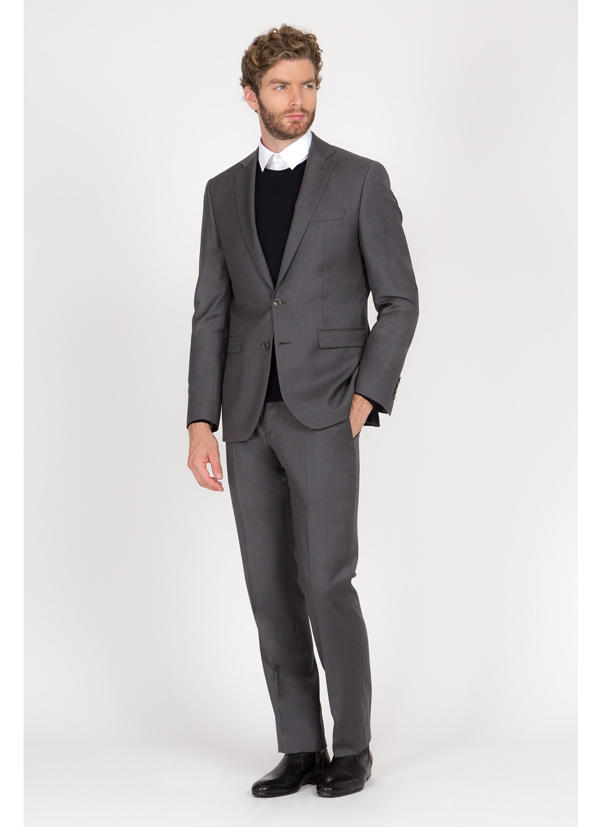 Costume Regular Fit Cloth Ermenegildo Zegna --Gris perle - 1880U/1/30