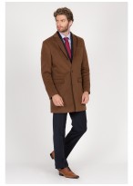 Notch lapel collar Coat Emmanuelle Khanh  Chameau