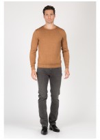 Pull col rond en laine mérinos Emmanuelle Khanh-Camel