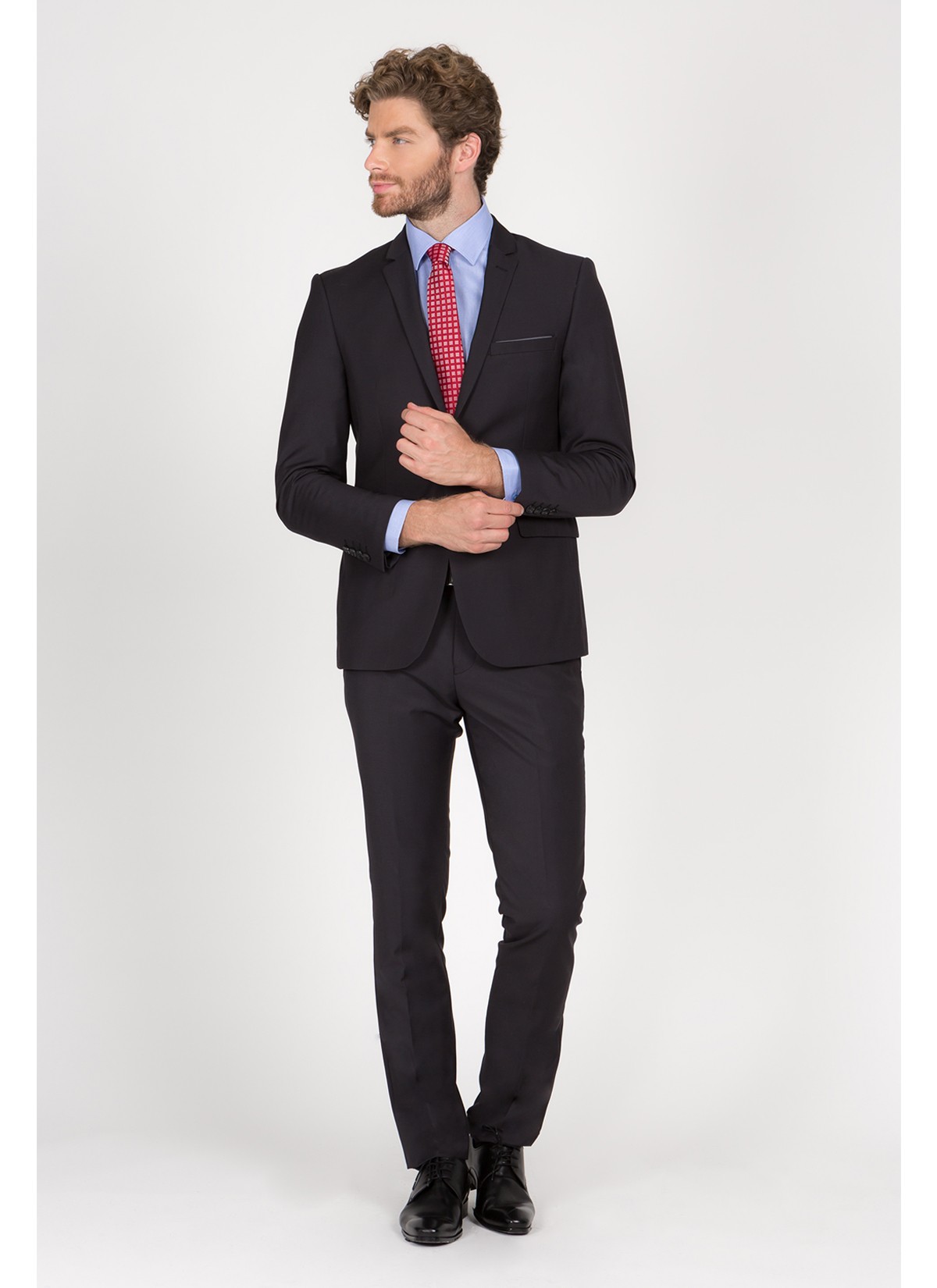 Costume Slim Fit Sevenson 24 - Gris anthracite