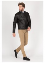 Jean regular fit en denim teint  Emmanuelle khanh-Beige foncé