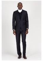 Costume Regular Fit Cloth Ermenegildo Zegna --Gris foncé - 1880U/1/9