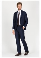 Costume Regular Fit Cloth Ermenegildo Zegna --Bleu marine - 1880U/1/14