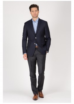 Blazer regular fit T.G di Fabio-Bleu marine - 61U60/1/77
