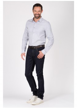Jean regular fit en denim bleu brut Emmanuelle khanh