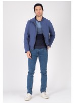Blouson imperméable Emmanuelle Khanh-EK BARRA - Bleu tempête 