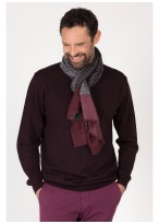 Foulard à motif fantaisie Emmanuelle Khanh-010242 - Bordeaux