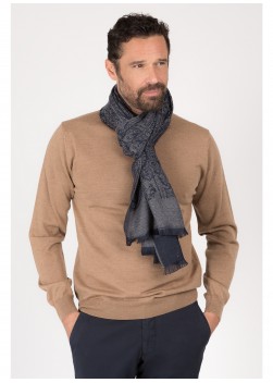 Echarpe à motif fantaisie Emmanuelle Khanh-352506-590 GRIS
