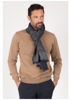 Echarpe à motif fantaisie Emmanuelle Khanh-352506-590 GRIS