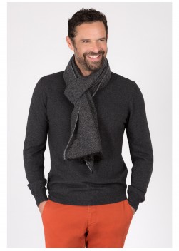 Echarpe effet chiné Emmanuelle Khanh-316001-690 Gris chiné