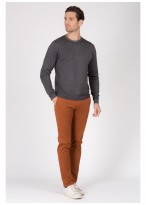 Pull col rond en laine mérinos Emmanuelle Khanh-Gris