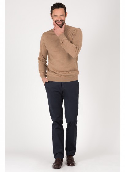Pull col cheminé en laine Emmanuelle Khanh