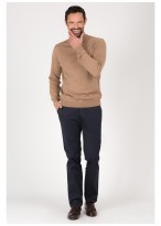 Pull col cheminé en laine Emmanuelle Khanh-Pull18/11/CAMEL