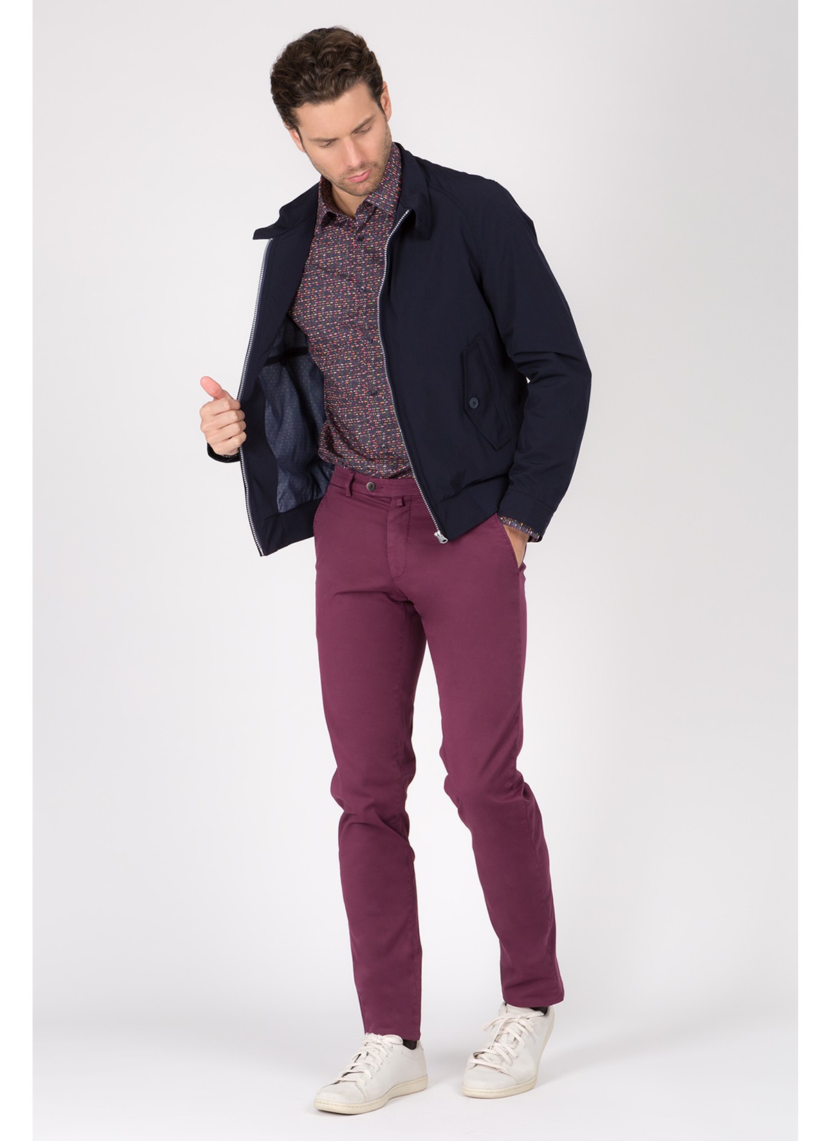 Blouson imperméable Emmanuelle Khanh-Bleu marine