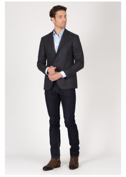 Veste slim fit Emmanuelle khanh-Gris foncé - 13910-24