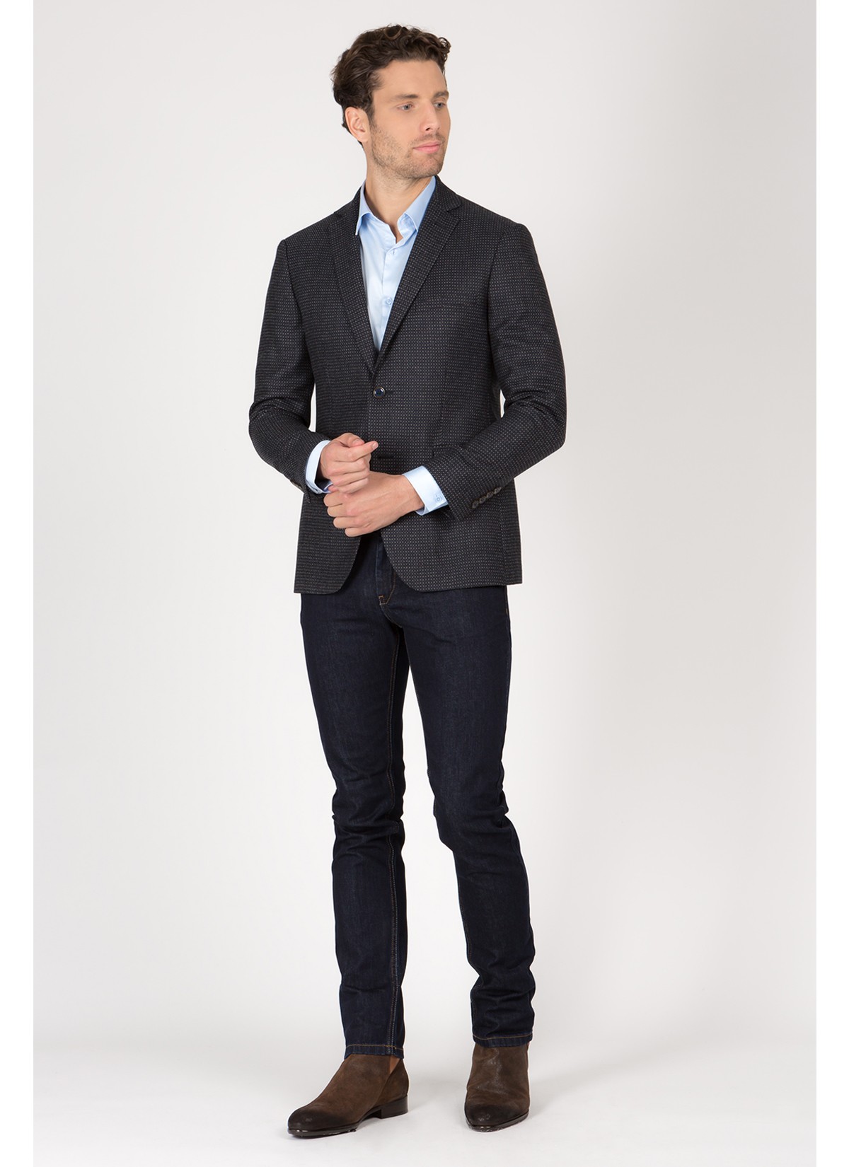 Veste slim fit Emmanuelle khanh-Gris foncé - 13910-24