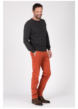 Pull col rond en laine mélangée et cashmere Emmauelle Khanh-PULL18/5/ANTHRACITE