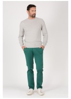 Pull col rond en laine mélangée et cashmere Emmauelle Khanh-PULL18-4-GRIS CL