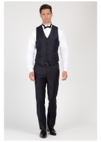 Gilet slim fit Emmanuelle Khanh-Bleu nuit - 6K001202