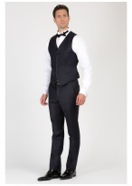 Gilet slim fit Emmanuelle Khanh-Bleu nuit - 6K001202