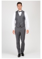 Gilet slim fit Emmanuelle Khanh-Gris clair - 98110AN