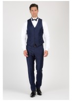 Gilet slim fit Emmanuelle Khanh-Bleu marine - 443598