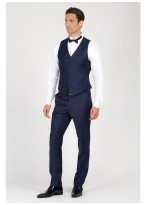 Gilet slim fit Emmanuelle Khanh-Bleu marine - 443598