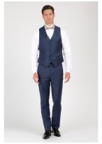 Gilet slim fit Emmanuelle Khanh-Bleu saphir - 444533