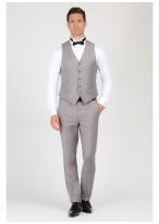 Gilet slim fit Emmanuelle Khanh-Gris perle - 411524