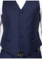 Gilet slim fit Emmanuelle Khanh-Bleu marine - 443598