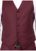 Gilet slim fit Emmanuelle Khanh-Bordeaux - 434768